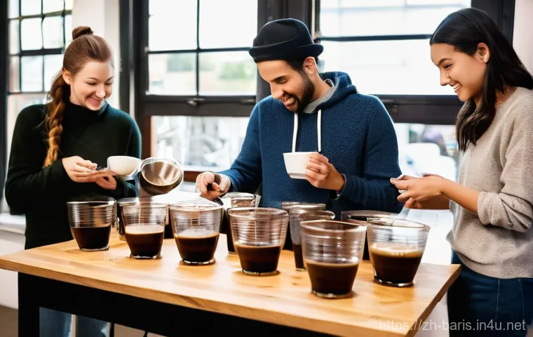 바리스타 자격증 유효기간 - **Prompt:** A focused and skilled male barista, wearing a crisp white shirt and a dark brown leather...