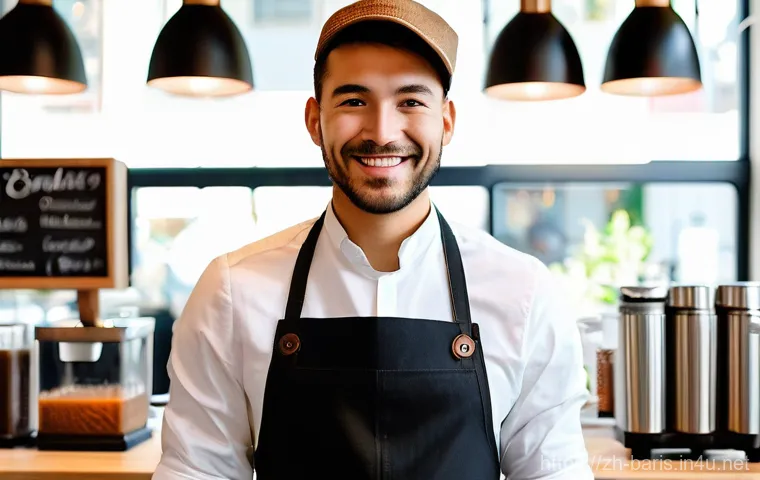 바리스타 자격증 취득 후 경력 개발 - **Prompt: "A professional coffee cupping session in progress. A diverse group of four individuals, i...